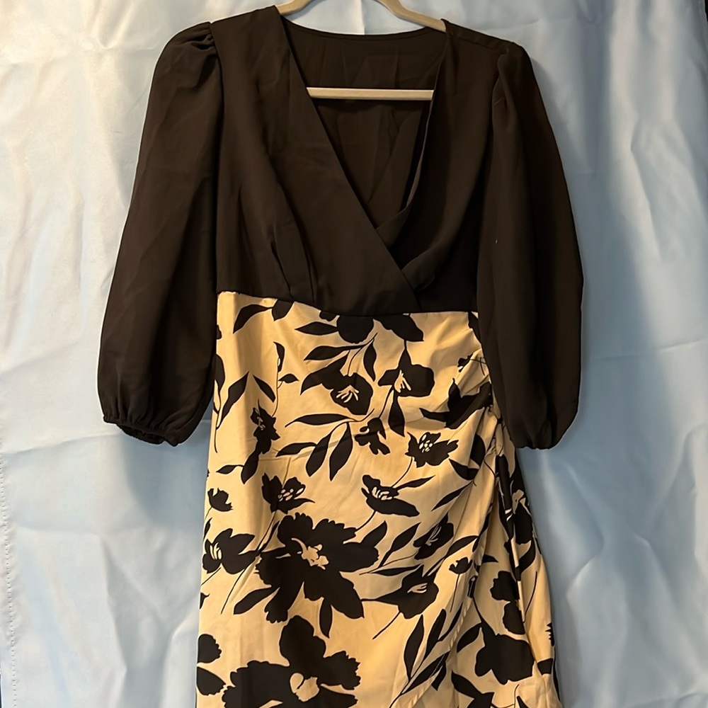 Black and tan dress